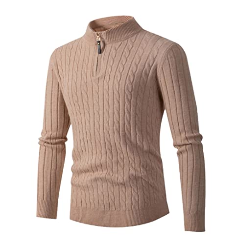 Pull col demi-fermeture éclair homme pour stopper le froid hivernal avec élégance