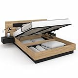 Le lit double SANTA apportera design et modernité à votre chambre à coucher