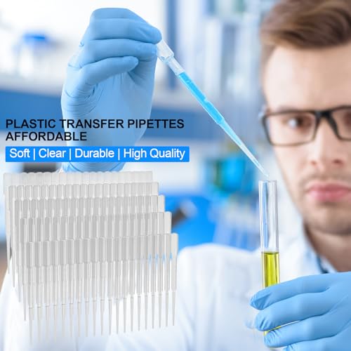 ReliMedPro 100 PCS 3ML Dropper Pipettes Essential Oil Transfer, Disposable Plastic Eye Dropper for Science Experiments, Crafting, Makeup Tool, 3ml-Improved - Thumbnail 7