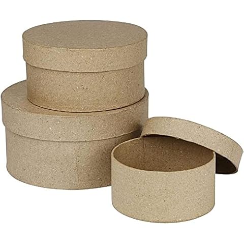 Creativ Papier Mache Round Boxes Set Cover