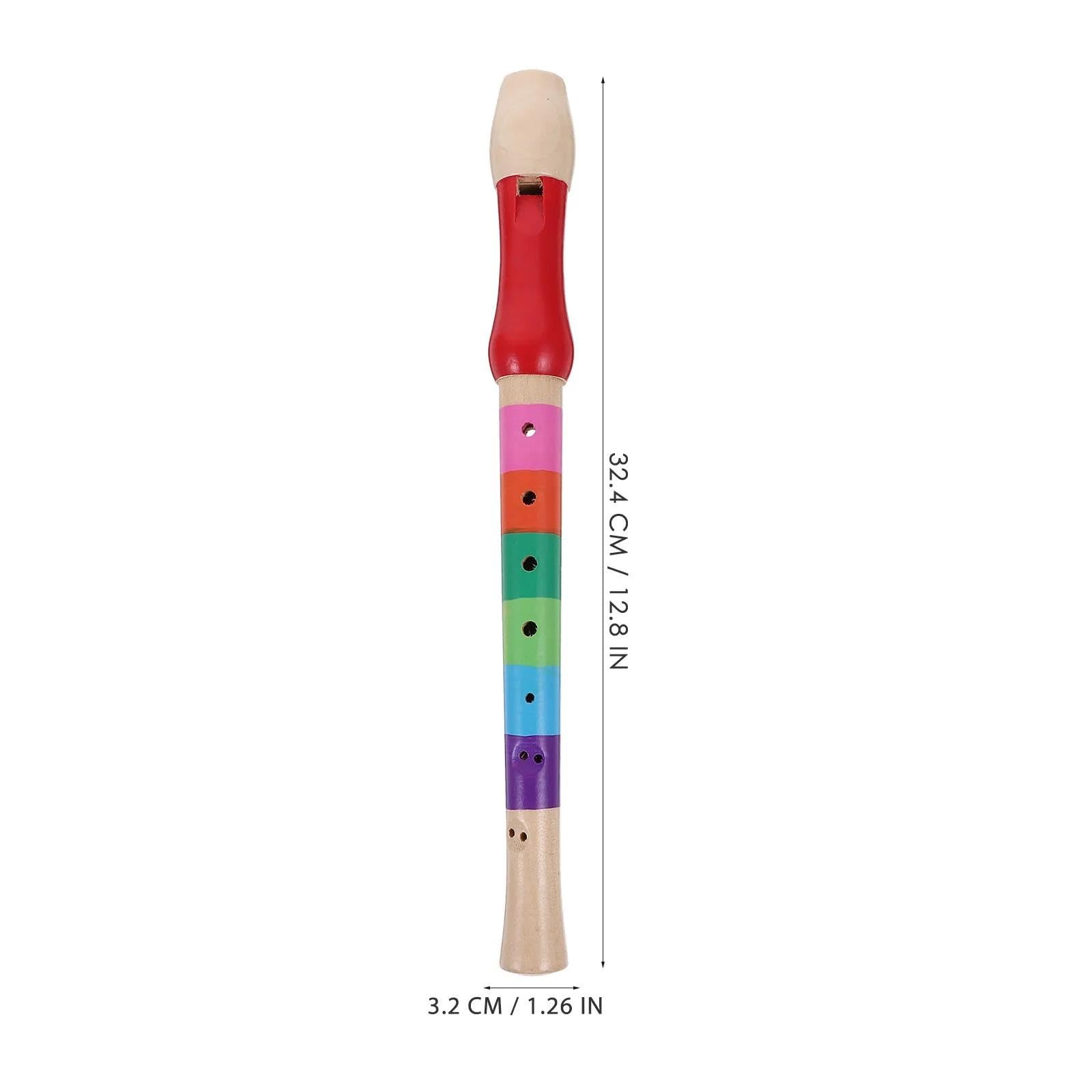 Anfänger Blockflöte 8-Loch-Sopranblockflöte Mit Hoher Tonhöhe Musikinstrument Holz Leicht Zu Spielen Für Anfänger Farbenfrohes Design