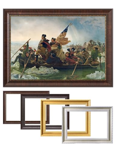 DECORARTS Washington Crossing the Delaware Framed Art, Custom Frame, 23x17