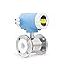 Industrial Digital Flow Meter Sensor High Accuracy Flange Link Standard Pipeline Electromagnetic Flowmeter (Color : DN-80)