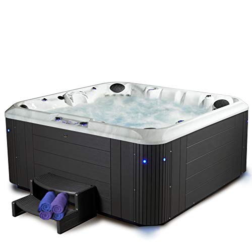 Essential Hot Tubs 100-Jet Calypso Hot Tub, Seats 6-7, Gray