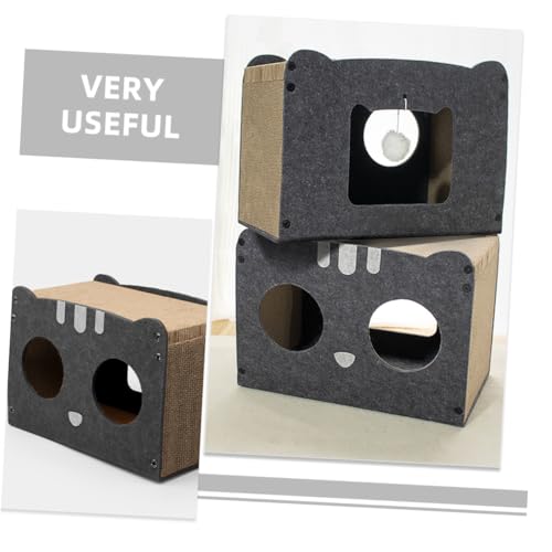BCOATH Arranhador Gato Areia Para Gatos Casa Arranhadores Para Gatos Esconderijo Arranhador Gato Cam