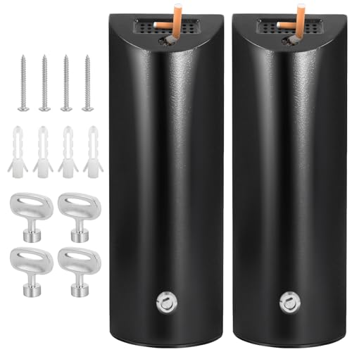 Outdoor Wall Mounted Ashtray, Cylinder Cigarette Disposal - 2PCS Commercial Cigarette Butt Container for Garden, Office, Restaurants, Hotels, Bars