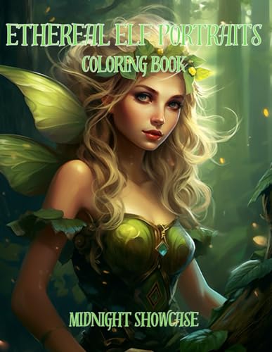Ethereal Elf Portraits Coloring Book