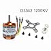 DYS D3542 1000KV/1250KV/1450KV Brushless Outrunner Motor 2-4S for Multicopter RC Aircraft Fixed-Wing UAV (D3542 1250KV)