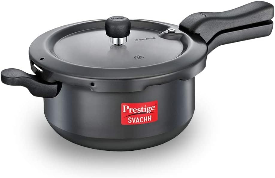 Prestige Svachh Hard Anodised Senior Deep Pan Pressure Cooker 5 Liter