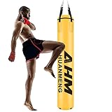 GYHZKA Boxen Sandsack Wasserdicht Mit Hängenden Ketten, Schwerlast Hängend Sandsack Für Erwachsene & Kinder, Ungefüllt Boxsack Für MMA Kickboxen Erwachsene Fitness Fitnessstudio Heim