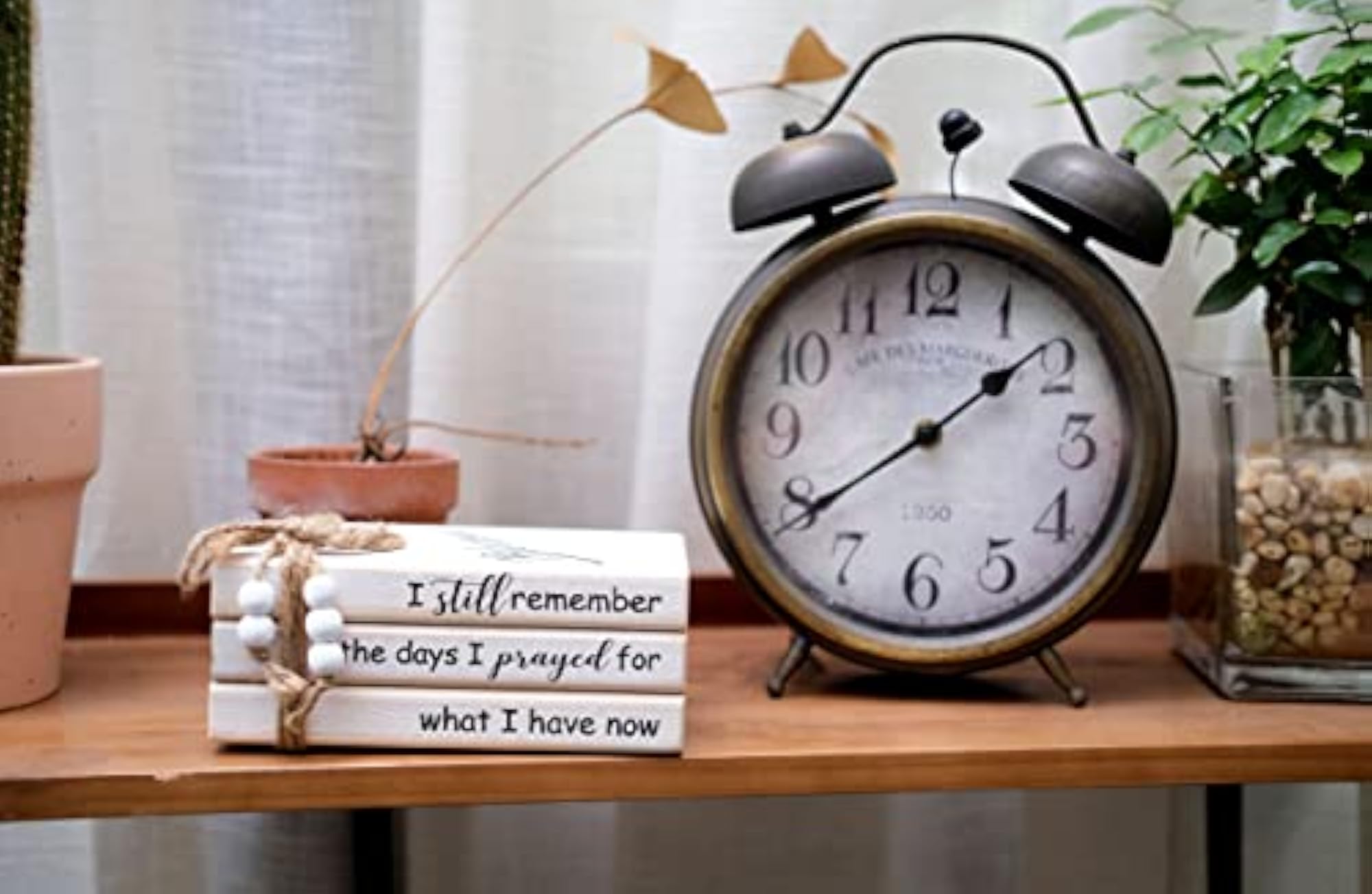Wooden Decorative Books Stack for Coffee Table