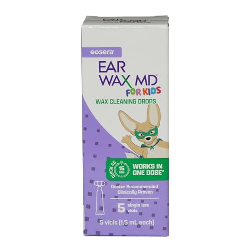 eosera® Ear Wax MD® for Kids - Ear Wax Dissolving Drops, 5pk Vials | Fast-Acting | Breaks Down & Dissolves Ear Wax in as Little as 1 Treatment | Clinically Proven | Gentle & Safe I for Kids Age 2+ - Thumbnail 4