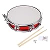 Julihai Snare Drum, Stainless Steel and Pine Wood Snare Drum for Beginners, 14 Inch Set for Student Practice and Performance (Red) #5