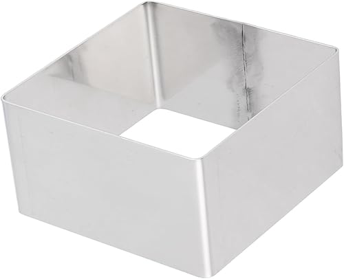 Cabilock Molde para hornear tiramisú para anillo de acero inoxidable, anillo de pastelería, molde circular para hornear, cortar pasteles, galletas