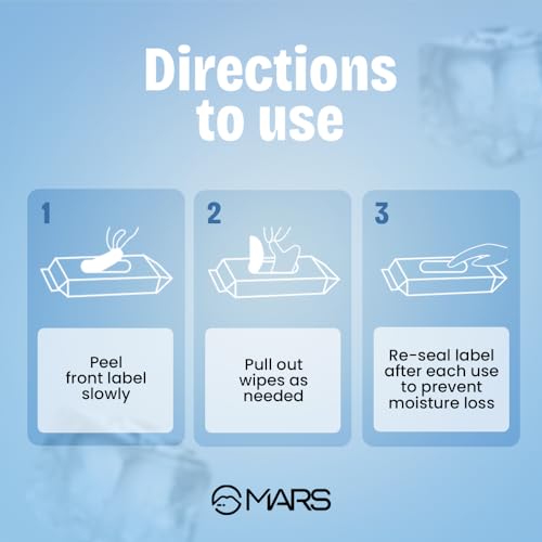 MARS Refreshing Wet Wipes for Face| Facial Cleansing | Refreshing & Skin Hydration| Soothing for skin | pH Balance & Alcohol Free | Nourishing with Fruit extract | 25 Wipes (Ice) - Image 4