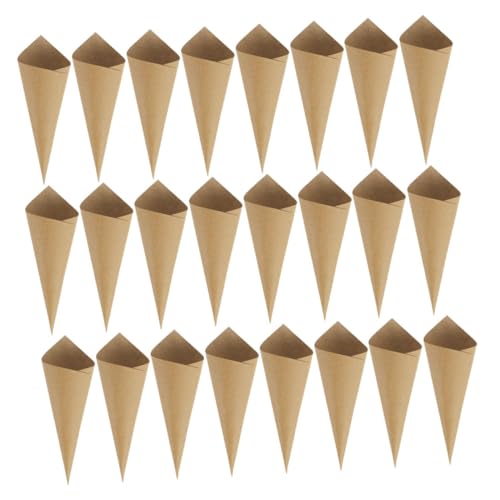 LALADEFIEE 90 Conos de Pétalos de Papel Artesanal Multicolor, Tamaño Pequeño, Paquete de 90 Unidades para Bodas y Fiestas, Ideales para Confeti, Dulces y Pequeños Ramos, Decoración Clásica