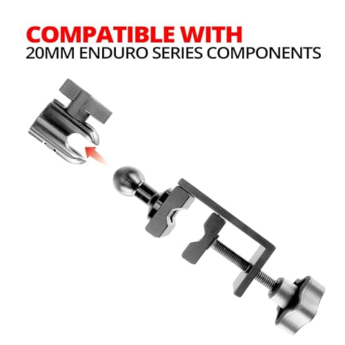Tackform Enduro Golf Cart Mount For Phone And Skycaddie Sx400 [Enduro Series] - Rock Solid All-Metal Holder For Phones And Gps Up To 3.4" Wide. Industrial Spring Grip. #TOP4