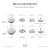 CRAFTMEMORE 50 Sets Antique Brass Snap Fasteners Ring-Socket Press Studs for Jacket Bag Canvas Closures #201 VT47 (12mm (0.47))