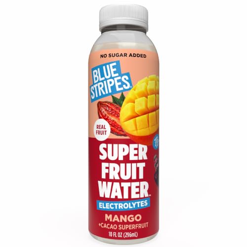 Image of Blue Stripes Mango Superfruit Water - Natural Hydration Drink (10 FL OZ)