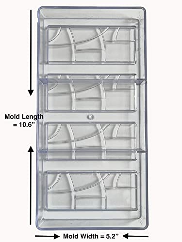 Candymake Chocolate Bar Making Mold | Polycarbonate | Hard Mold For Making Professional Chocolate Bars At Home Or Commercial #TOP2