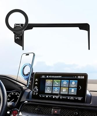 MaserWeller Car Phone Holder for Honda HR-V HRV 2023-2026 Accessories/CR-V CRV 2023 2024 2025 2026 Accessories 7/9-inch Screen Fixed Clip,Phone Mount Compatible with MagSafe, 360° Cell Phone Holder