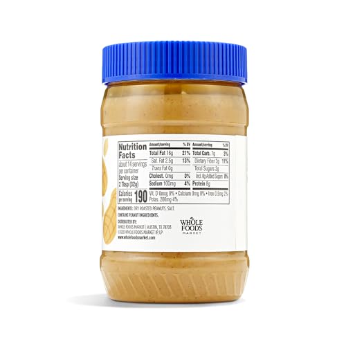 365 by Whole Foods Market, Peanut Butter Crunchy, Stir and Enjoy, 16 Ounce - Thumbnail 5