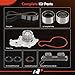 A-Premium Engine Timing Belt Kit with Water Pump Compatible with Dodge, Chrysler, Mitsubishi, Eagle & Plymouth Cars - Avenger, Sebring, Eclipse, Neon, Talon, 1995 1996 1997 1998 1999 - DOHC 2.0L