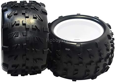 HSP Part 62012 Wheel Complete (62010 & 62011) White Hub 2P for HiMOTO Hispeed 1/8 RC Nitro Truck 94762