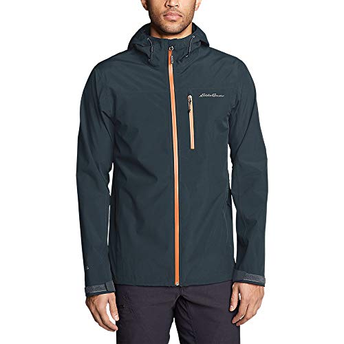 Eddie Bauer Men's Cloud Cap Stretch 2.0 Rain Jacket, Waterproof, Storm, Medium #TOP2
