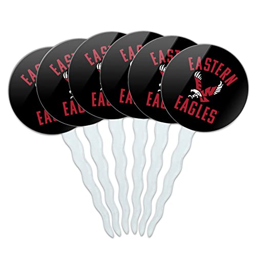 Eastern Washington University Eagles Cupcake Picks Toppers Decoration Set of 6