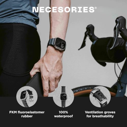 Image of Silicone Rocky Point Strap Compatible with Apple Watch Series | Ultra 3 /2 /1(49mm) | 11 /10(46mm) | 9 /8 /7(45mm) | SE3 /SE2 /SE /6 /5 /4(44mm) | unisex (watch not included)