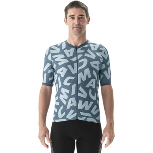 Maillot Mavic Aksium Graphic homme bleu vêtement cyclisme route L