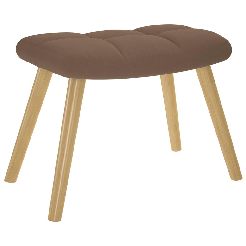 Mecedora con reposapiés de tela marrón, sillón de lactancia, sillón mecedora, sillón de lectura, silla de relax, sillón moderno para salón, dormitorio, jardín, terraza