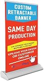 4SignsPlus Tabletop Retractable Banner 8.5×11