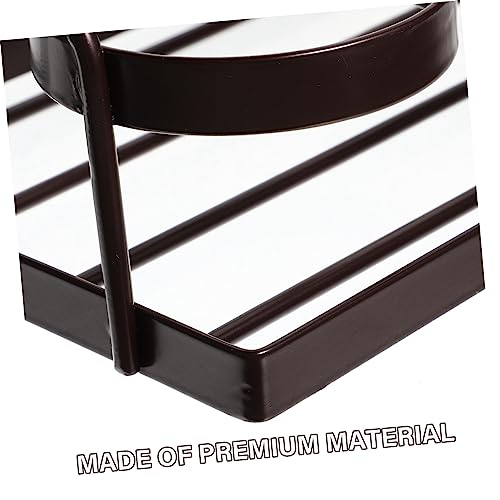 Soporte para botellas vino con asa de madera miniatura 7