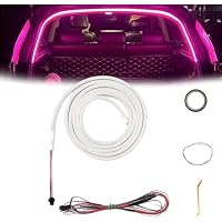 Bande LED Dynamique Pour Coffre De Voiture - Éclairage Fluide Et Fixe, étanche, Découpable, Facile à Installer (bleu, 158 Pouces)