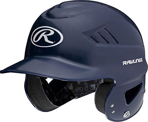 Rawlings Coolflo NOCSAE One-Size Baseball/Tball/Softball Batting Helmet, Navy Blue