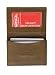 Genuine Leather Expandable Credit Card ID Business Card Holder Wallet Brown