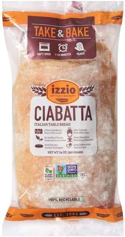IZZIO ARTISAN BAKERY Take & Bake Ciabatta, 14 OZ