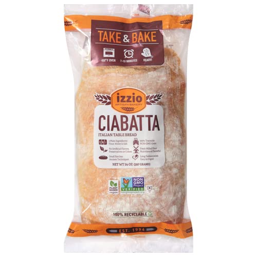 Izzio Artisan Bakery Take & Bake Ciabatta, 14 Oz #TOP3