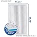 Aerostar 18x20x1 MERV 13 Pleated Air Filter, AC Furnace Air Filter, 6-Pack (Actual Size: 17 3/4