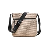 DKNY Women's Handbags Crossbody,Light Khaki,1SZ