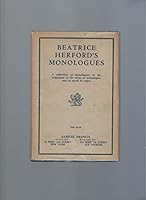 Beatrice Herford's Monologues B000856E3Y Book Cover