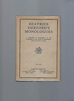 Hardcover Beatrice Herford's Monologues Book
