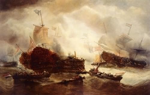 Affiche bataille navale François Musin peinture murale 60x90cm