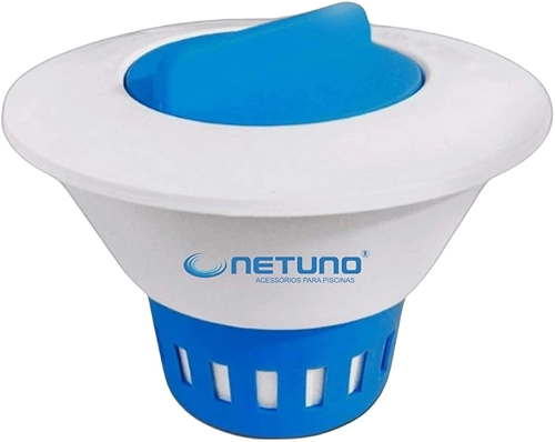 Clorador Flutuante Margarida Para Piscina Vinil e Intex | Suporte Para Pastilhas de Cloro | Dosador de Cloro Ajustável