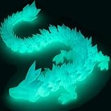 MNSZCN 3D Printed Dragon, 12in, Glow in The Dark