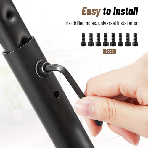 image for Pilida Adjustable Table Legs 19-30 Inch,Heavy Duty Steel Furniture Leg
