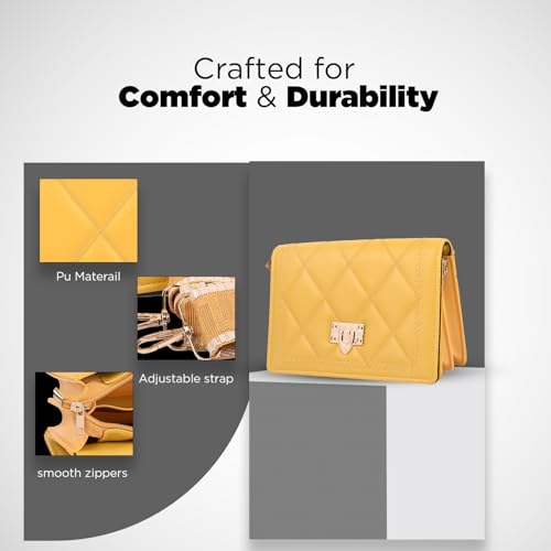 Image of SAGEWARE Casual Sling Purse for Women, Fashion Sling Bag, Sling Bag with Adjustable Strap | Designer Crossbody Purse for Girls & Women | Trendy Party, Casual & Office