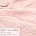 Baby Nursing Pillow Cover, Removeable Breastfeeding Pillow Slipcover, Muslin Nursing Pillow Case for Newborn Boys Girls, Soft Fabric Fits Snug On Infant, Washable & Breathable, Pink (Cover Only)
